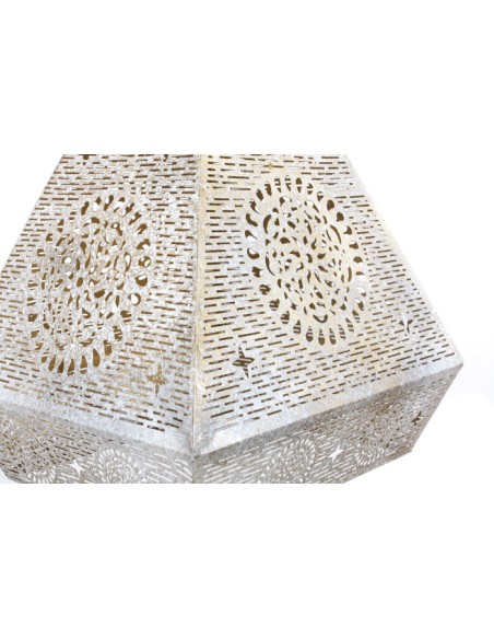 LAMPARA TECHO METAL 29X26X40 BLANCO