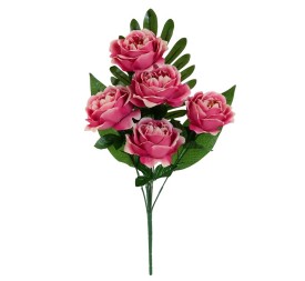 CONJUNTO PEONIA X 5-50CM (FUCSIA)