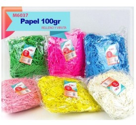 VIRUTAS DE PAPEL DE COLORES 100G