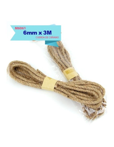 CUERDA DE CAÑAMO 6MM X 3M