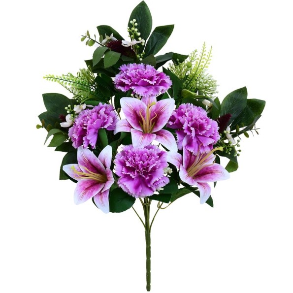 CONJUNTO CLAVEL-LILY X 12 -56CM (VIOLETA)