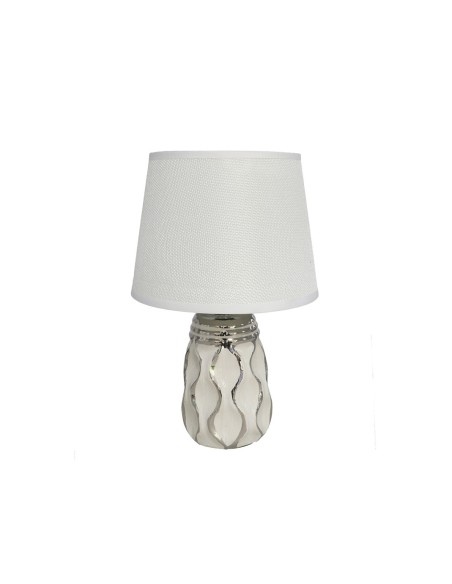 LAMPARA MESA CERAMICA 18X28CM GOBI BL/PL