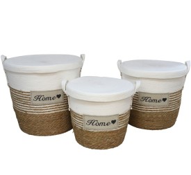 SET 3 PONGOTODOS C/ TAPA COPO 45X45X46 CM