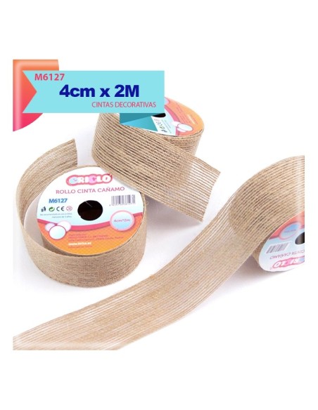 CINTA DE CAÑAMO 4CM X 2M