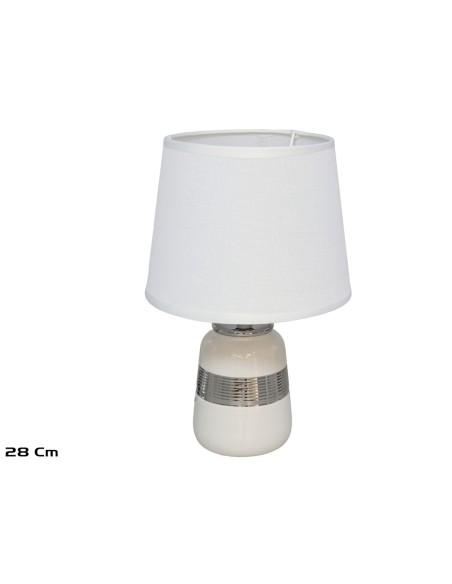 LAMPARA MESA CERAMICA SMOOTH 18X28CM