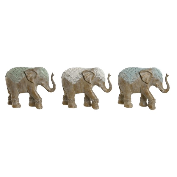 FIGURA RESINA 21,5X8,5X16 ELEFANTE 3 SURT