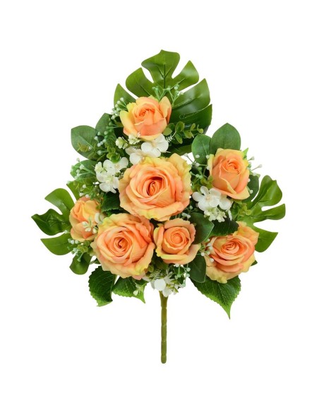 CONJUNTO ROSAS-CAPULLOS X8-54CM (TE)