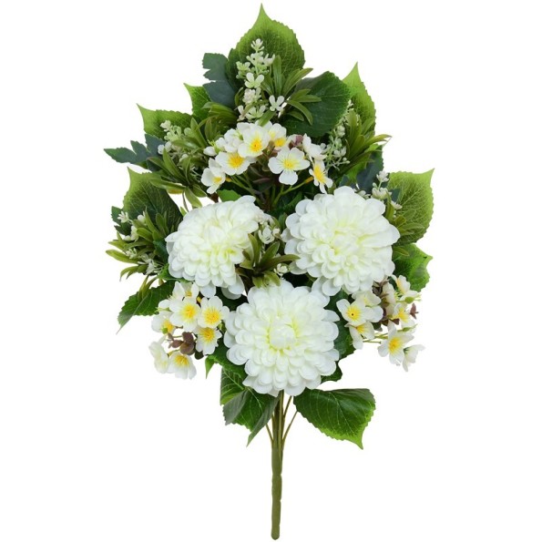 CONJUNTO ZINNIA X 12 -59CM (BLANCO)