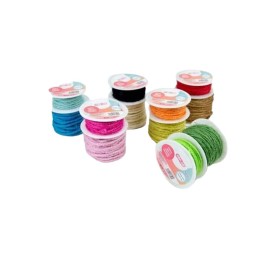 DOBLE ROLLO DE CAÑAMO DE COLORES 0.2MM X 10M + 0.