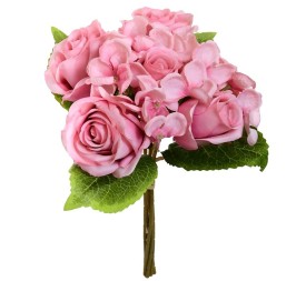 ATADO ROSAS-HORTENSIA (A) X 5-30CM (RS)