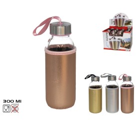 BOTELLA CRISTAL CON FUNDA 300ML ENCHANTEE 3 SURTID