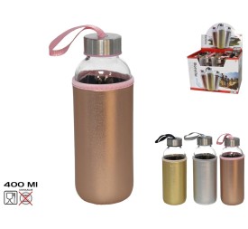 BOTELLA CRISTAL CON FUNDA 400ML ENCHANTEE 3 SURTID