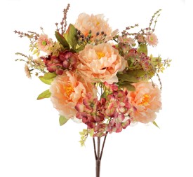 RAMO PEONIAS Y HORTENSIAS 55 CMS (7401-14)