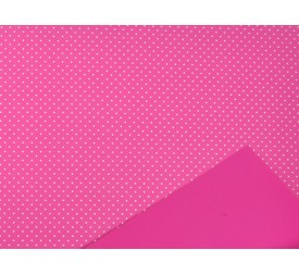 BOBINA PERLATO BABY LUNARES 0,7x40m FUCSIA  BLANCO