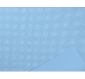 BOBINA PERLATO BABY LUNARES 0,7x40m AZUL CH. BLANCO