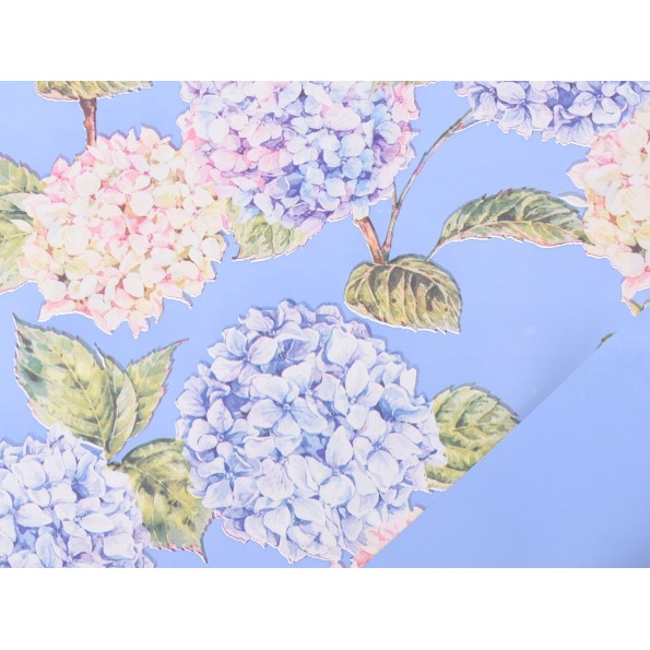 BOBINA PERLATO HORTENSIAS  0,7x40m AZUL