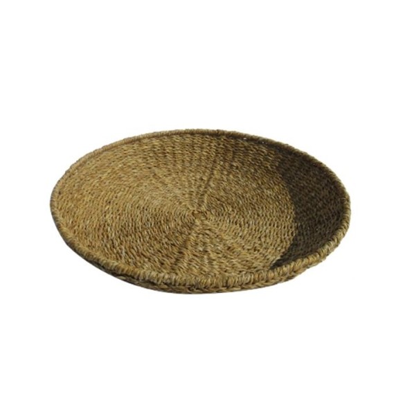 CENTRO MESA SEAGRASS METAL 55X55X7 NATURAL