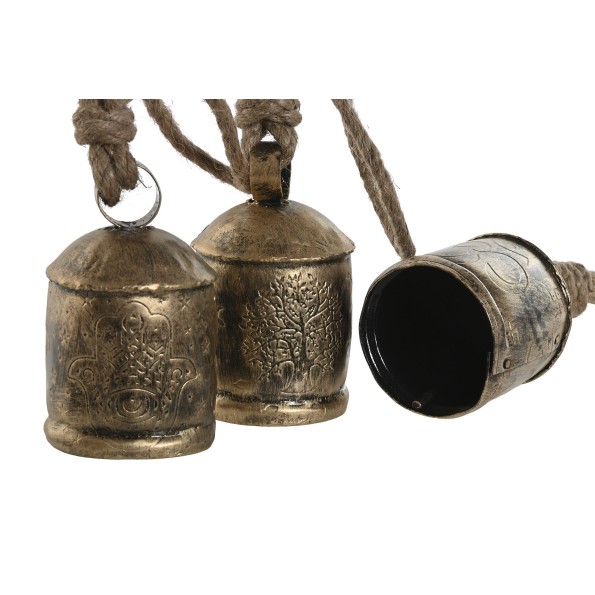 DECORACION COLGANTE HIERRO 7X7X15 CAMPANA 3 SURT.