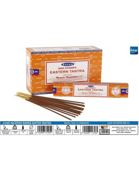 INCIENSO BARRA EASTERN TANTRA 15GR