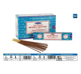 INCIENSO BARRA MONEY MATRIX 15GR
