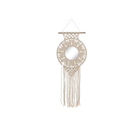 ESPEJO MACRAME CRISTAL 25X2X52 BLANCO