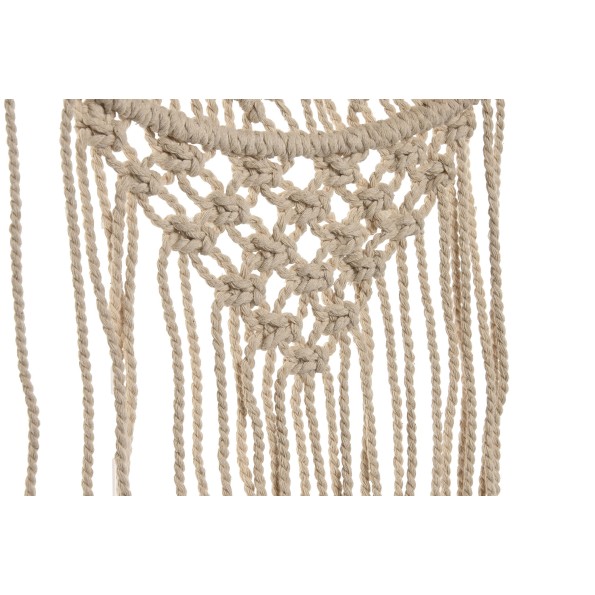 ESPEJO MACRAME CRISTAL 25X2X52 BLANCO