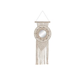 ESPEJO MACRAME CRISTAL 30X2X54 BLANCO