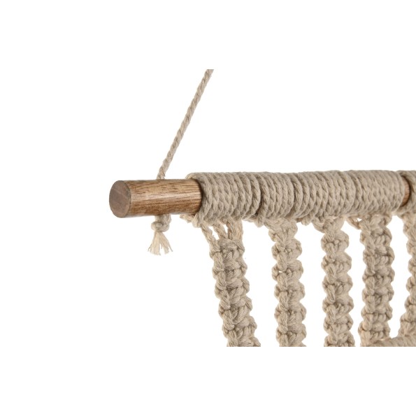 ESPEJO MACRAME CRISTAL 30X2X54 BLANCO