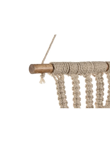 ESPEJO MACRAME CRISTAL 30X2X54 BLANCO