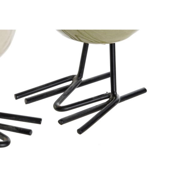 FIGURA PORCELANA METAL 15X9X14 PAJARO 3 SURT.