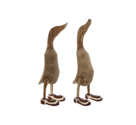 FIGURA MADERA 14X28X43 PATO CON ZAPATOS 2 SURT.