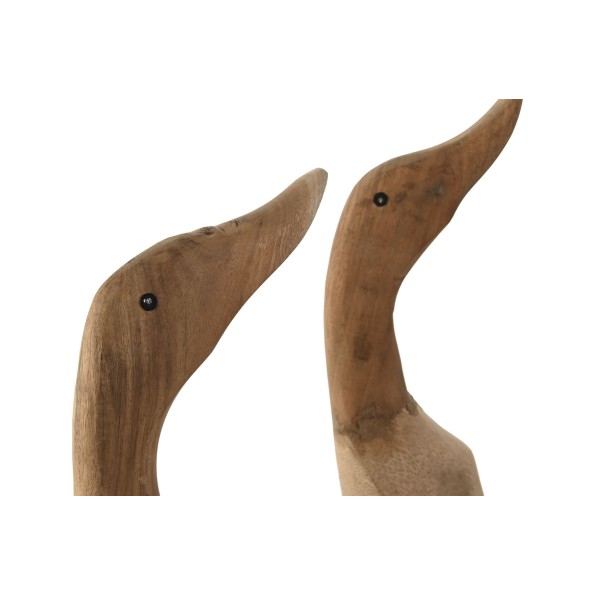 FIGURA MADERA 14X28X43 PATO CON ZAPATOS 2 SURT.