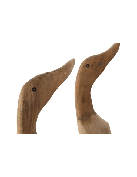 FIGURA MADERA 14X28X43 PATO CON ZAPATOS 2 SURT.
