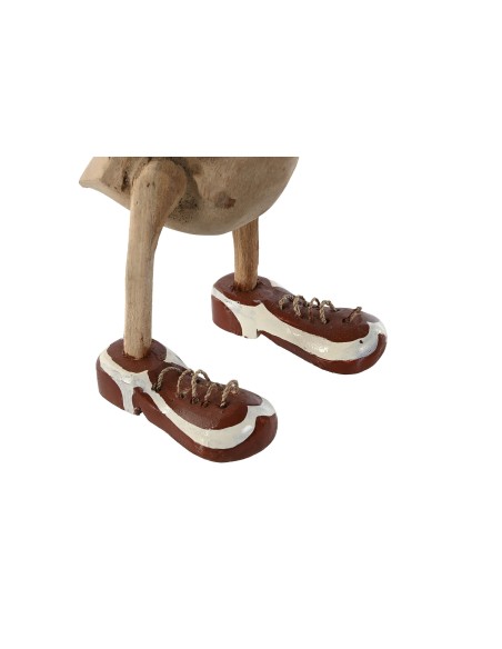FIGURA MADERA 14X28X43 PATO CON ZAPATOS 2 SURT.