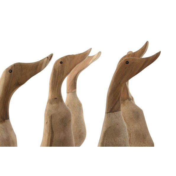FIGURA MADERA 14X28X43 PATO CON ZAPATOS 2 SURT.