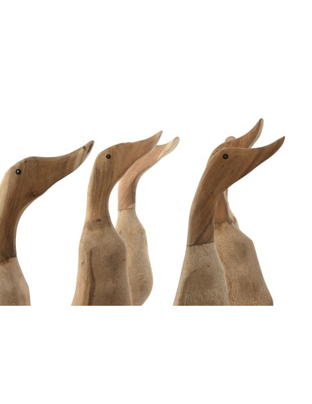 FIGURA MADERA 14X28X43 PATO CON ZAPATOS 2 SURT.