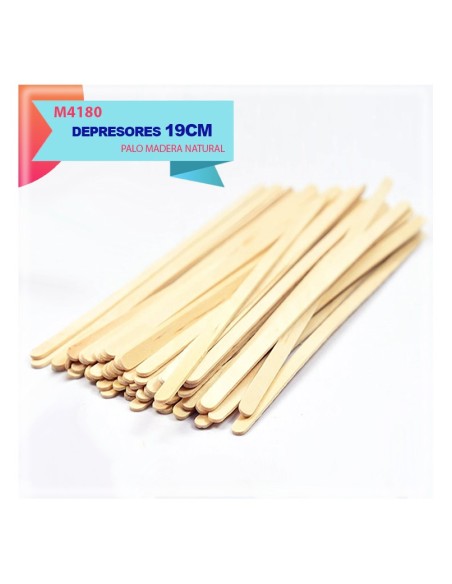 DEPRESORES DE MADERA FINOS NATURAL 19CM