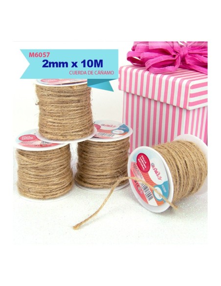 CUERDA DE CAÑAMO NATURAL 2MMX10M
