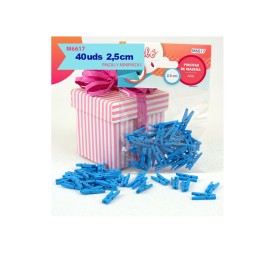 PINCITAS DE MADERA AZUL 2.5CM