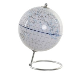 GLOBO TERRAQUEO METAL PP 14X20,5 AZUL