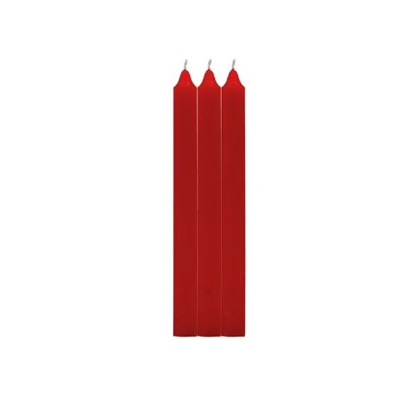 PACK 3 VELAS CIRIO ROJO