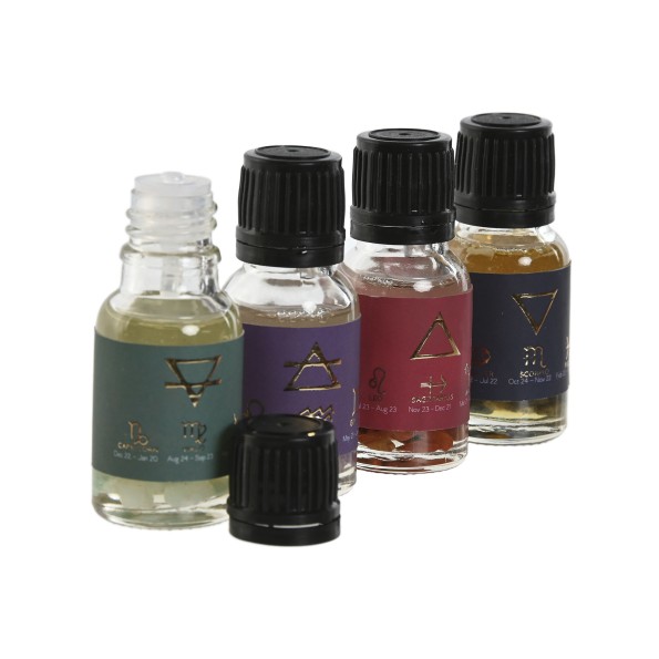 ACEITE ESENCIAS CRISTAL 15X10,5X21,5 15ML 4 SURT.