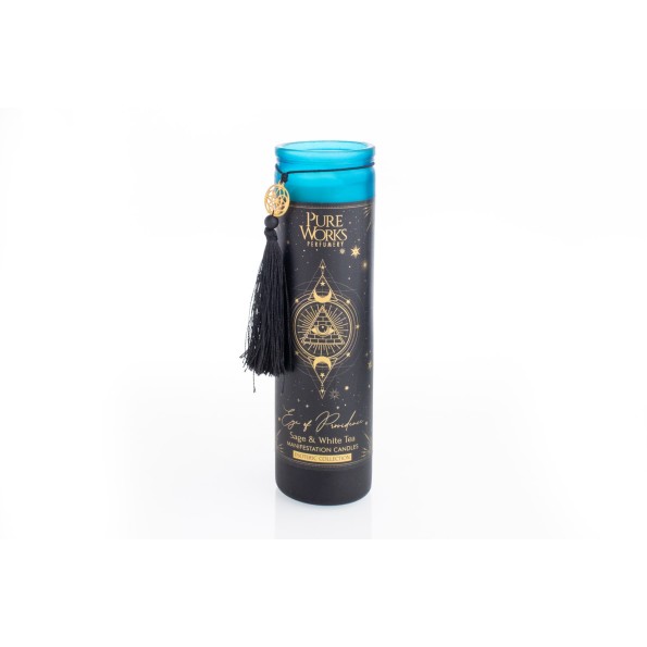 VELA CERA CRISTAL 6X6X21 300GR MAGIC 6 SURT.