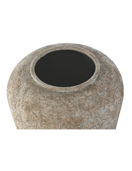 JARRON METAL 31,5X31,5X38,5 BLANCO