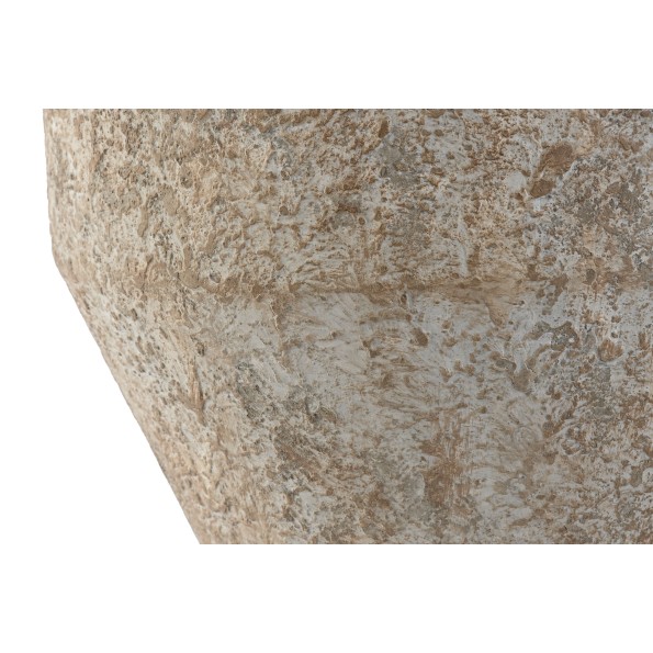 JARRON METAL 31,5X31,5X38,5 BLANCO