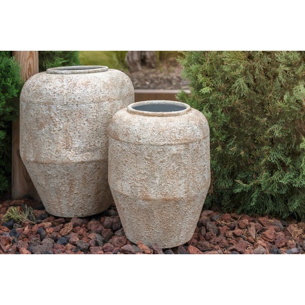 JARRON METAL 31,5X31,5X38,5 BLANCO