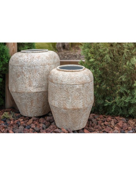 JARRON METAL 31,5X31,5X38,5 BLANCO