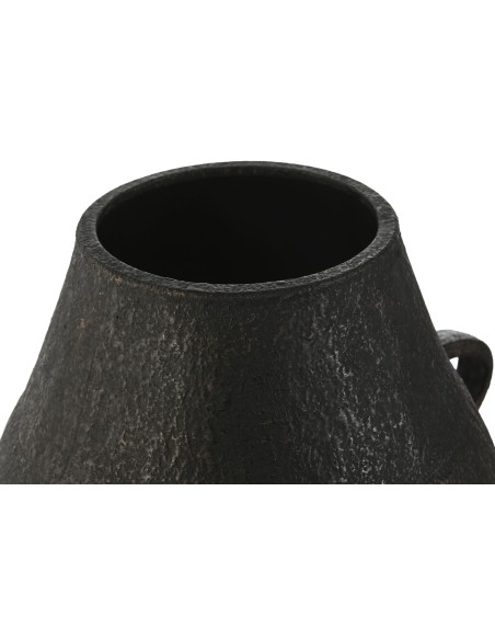 JARRON METAL 38X29X51 ENVEJECIDO NEGRO