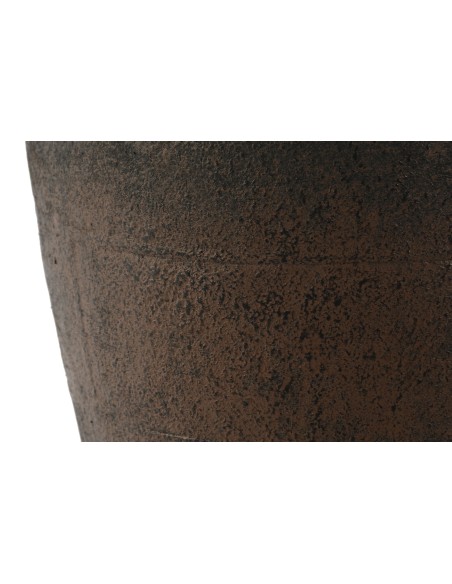 JARRON METAL 38X29X51 ENVEJECIDO NEGRO