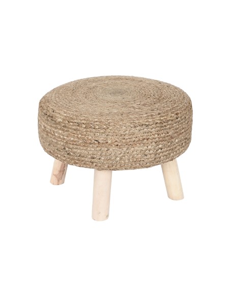 REPOSAPIES JUTE EUCALIPTO 50X50X35 NATURAL MARRON